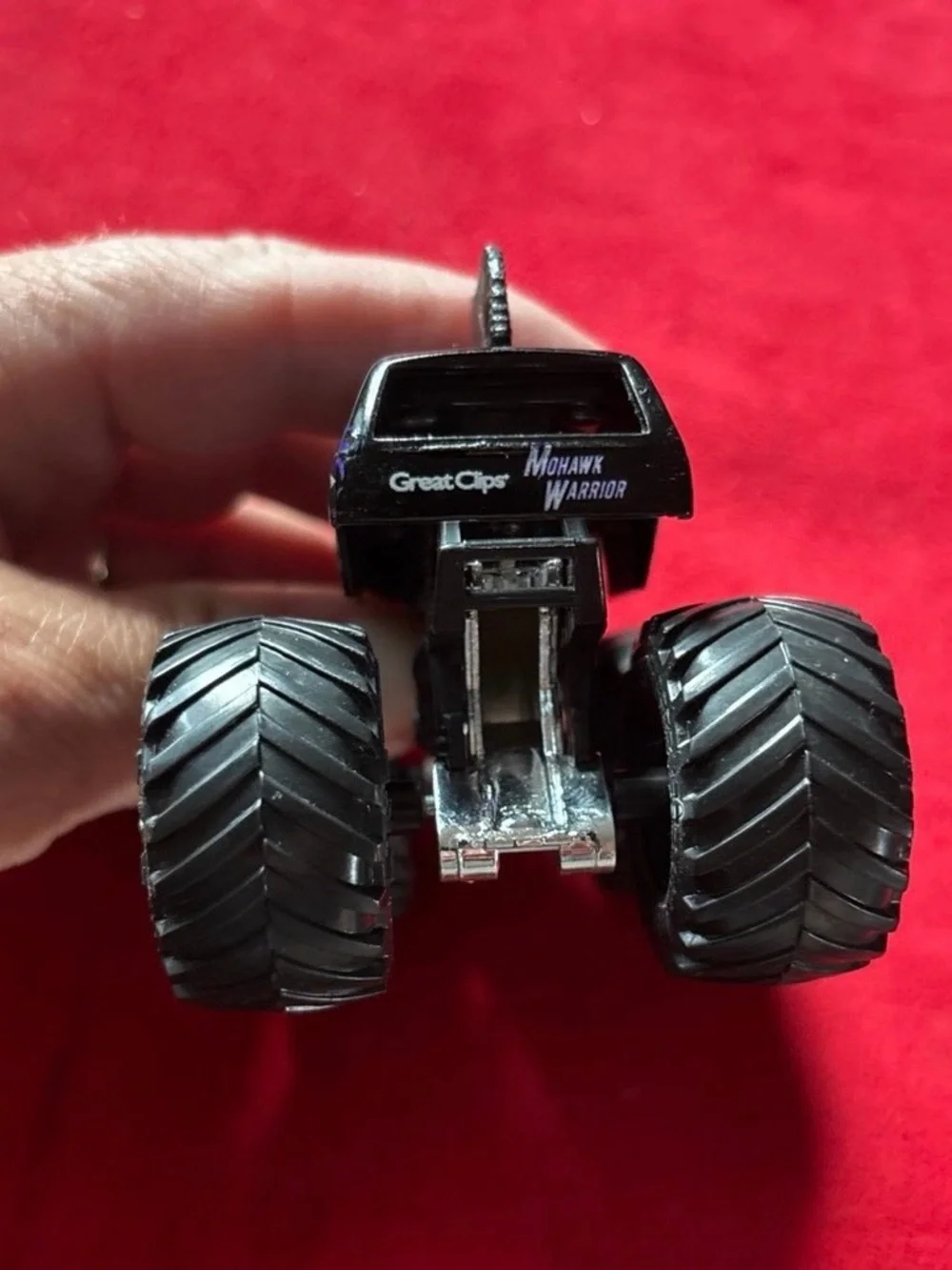 Hot Wheels Monster Jam Truck Mohawk Warrior, Great Clips, Black Rim Variant
